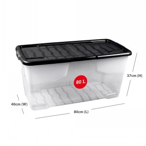 Strata Curve Plastic Storage Box & Lid Size 6 (80 Litre)